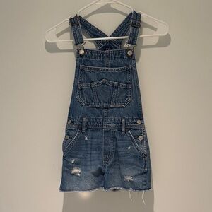 GAP Blue Distressed Kids Overalls